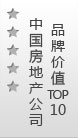 中国房地产公司品牌价值TOP10